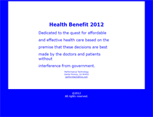 Tablet Screenshot of healthbenefit2012.com